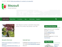 Tablet Screenshot of mezoun.cz
